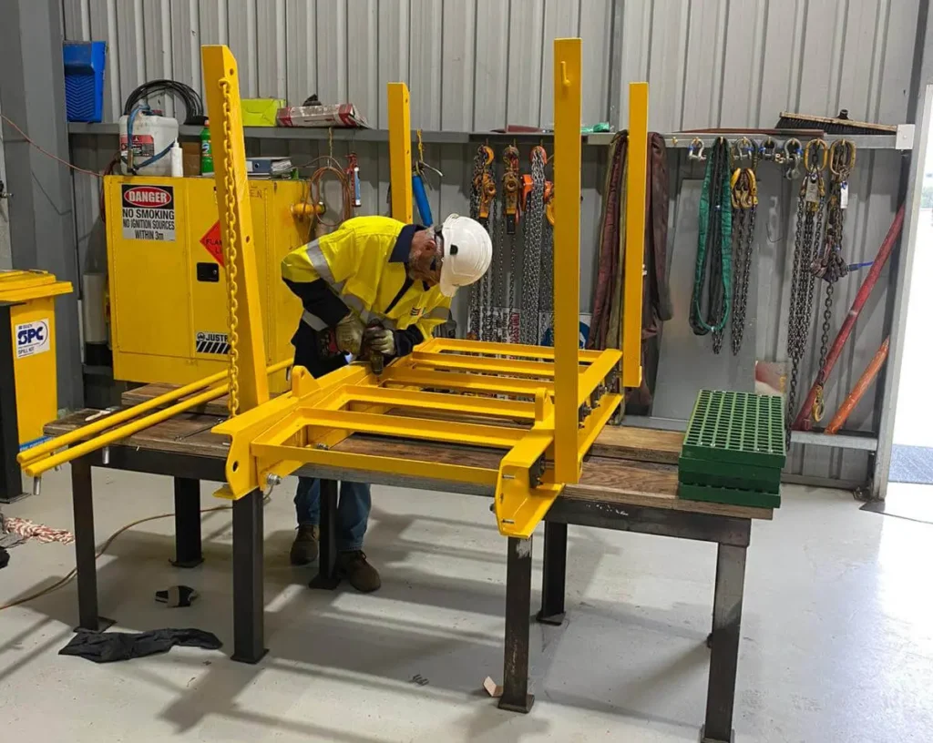 Industry engineer worker wearing safety uniform