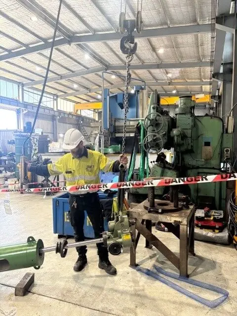 Industry engineer worker wearing safety uniform